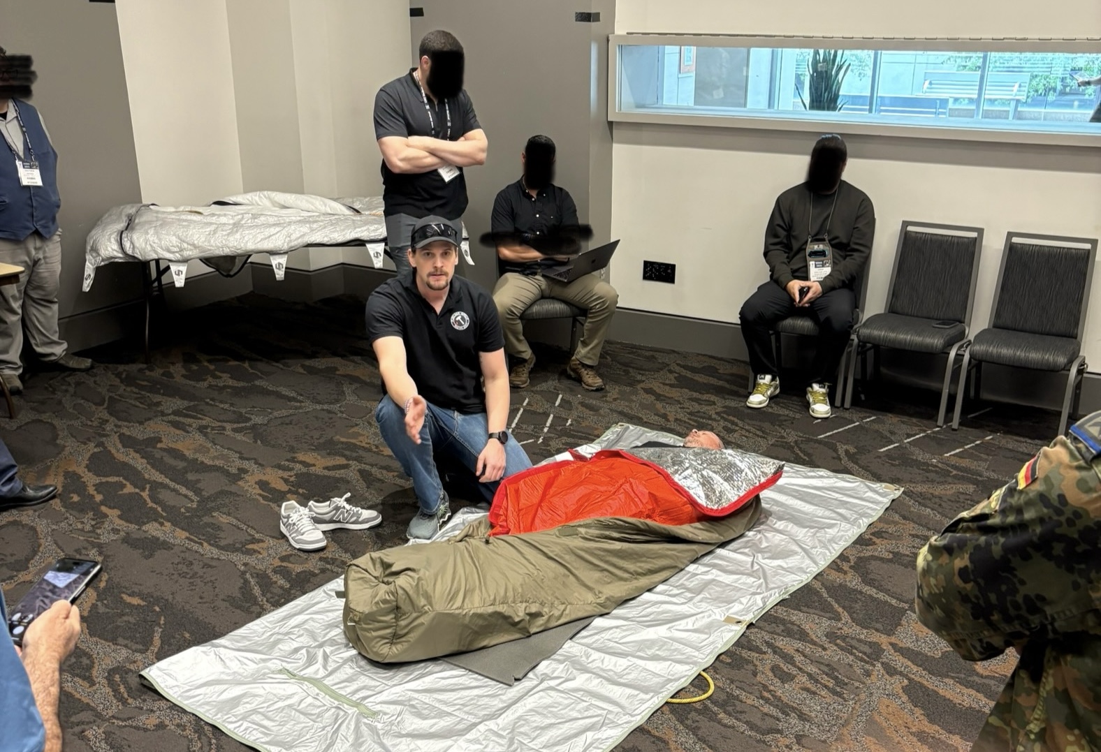 Henrik and Stig conducting hypothermia workshop at SOMA